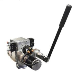 Bi-rotational DC power unit with manual override